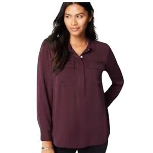 J. Jill Soft Luxe Popover Blouse